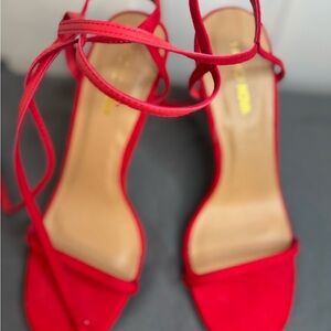 Fashion Nova Vibrant Red Heels